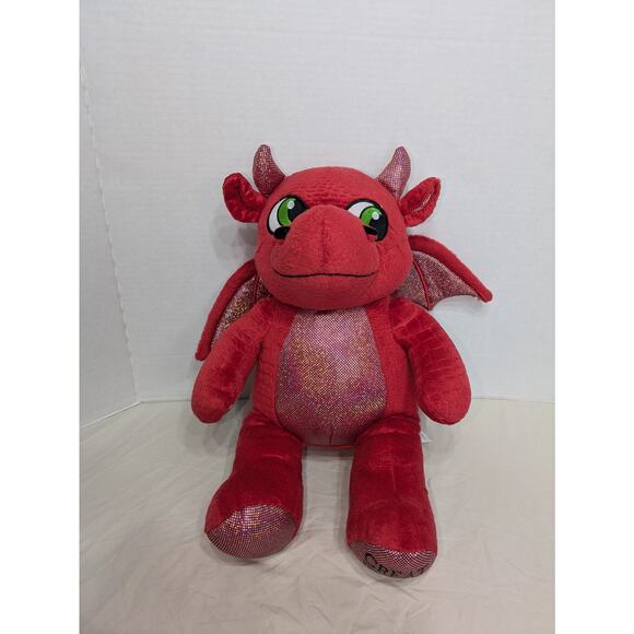 Build A Bear MagicQuest Red Dragon Ellie 15” Plush Great Wolf Lodge Exclusive - Picture 1 of 11